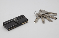 Cilindro de cerradura de puerta negro de perfil europeo de alta seguridad Intelliware 1K2912