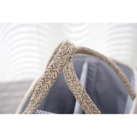 Panier de rangement portable grande capacité pour couches et accessoires de puériculture en corde de coton tressée