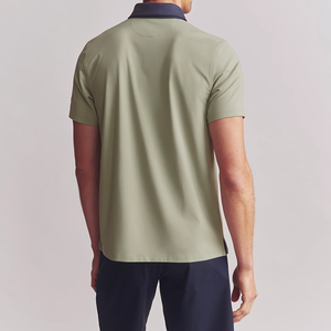 OEM Service Custom High Quality Anti-wrinkle Cotton Short Sleeve Golf <strong>Polo</strong> Shirts Men Spread Collar Golf <strong>Sport</strong> <strong>Polo</strong> - Product Image 3