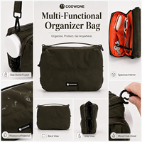 Sac de promenade pour chien toutes saisons haut de gamme avec poche cachée pour bouteille d'eau, pochette double multifonctionnelle entièrement personnalisable