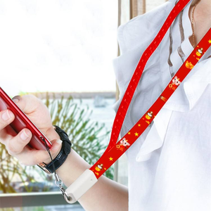 สายชาร์จ USB C แบบ 3 in 1 สำหรับโทรศัพท์มือถือ พาวเวอร์แบงค์ และใช้ในรถยนต์ สายไนลอนแบบ Type-C/Micro USB พร้อมสายคล้องคอแบบมีไม้บรรทัด - Product Image 6