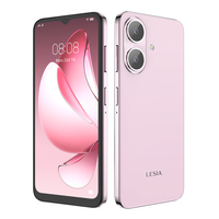 هاتف ذكي LESIA 4G بمعالج Deca Core Snapdragon وذاكرة 3 جيجابايت/64 جيجابايت، أسود، شاشة LCD 1.7 بوصة بتردد 120 هرتز، بطارية 5200 مللي أمبير، كاميرا مزدوجة 32 ميجابكسل، شريحتي اتصال، إنجليزي، أندرويد