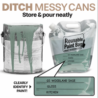 Pochette de conservation alimentaire réutilisable de 1 gallon, hermétique et anti-fuite, avec entonnoir, logo personnalisé imprimé en gravure, idéale pour le lait