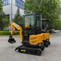 Nueva Miniexcavadora Hidráulica Económica, Pequeña Excavadora, Microexcavadora, Miniexcavadora Más Pequeña de 1.8 Toneladas