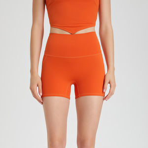 Shorts cyclistes taille haute pour femmes, 3 pouces, ultra doux, extensibles, sans effet camel toe, effet galbant, pour la course, le sport et le yoga, vente en gros - Product Image 1