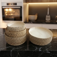 Plateau en carton kraft biodégradable, écologique, résistant à la graisse, de qualité alimentaire, jetable, 7 pouces, pour pizza, sandwich, nourriture de rue
