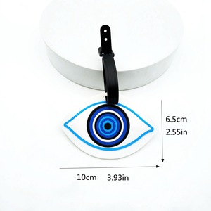 Étiquette <span class=keywords><strong>de</strong></span> bagage <span class=keywords><strong>de</strong></span> <span class=keywords><strong>voyage</strong></span> en silicone PVC souple avec logo personnalisé, mode promotionnelle, accessoires d'étiquettes <span class=keywords><strong>de</strong></span> bagage multicolores écologiques - Product Image 2