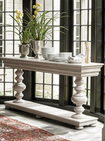 Console d'entrée de style américain, luxe léger, avec rangement, meuble de présentation, en bois de chêne, style campagnard américain, meuble de couloir, livraison gratuite