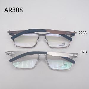 Montures de lunettes IC Style AR308 ultra-fines et légères en <span class=keywords><strong>verre</strong></span> bio-acier, protégeant les yeux <span class=keywords><strong>contre</strong></span> <span class=keywords><strong>la</strong></span> fatigue <span class=keywords><strong>bleue</strong></span>, pour hommes et femmes - Product Image 4