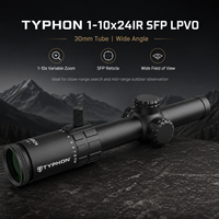 Lunette de visée TYPHON 1-10X24 SFP LPVO |   Lunette de visée tactique d'extérieur en verre ED à faible dispersion, résistante à l'eau et aux chocs