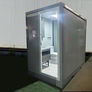 Portable extérieur préfabriqué toilette salle de bain avec évier pas cher <span class=keywords><strong>prix</strong></span> cabine de douche minuscule jardin toilettes - Product Image 6