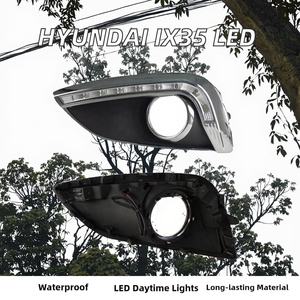 Hyundai iX35 IX 35 2009 2013 phong cách xe hơi <span class=keywords><strong>LED</strong></span> DRL không thấm nước ban ngày Chạy ánh sáng Điều kiện Mới 12V <span class=keywords><strong>LED</strong></span> xe ánh sáng - Product Image 3