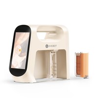 Untuk Printer Makanan Portabel 4-Warna Layar Sentuh Penuh 300DPI WiFi Tinta Edible Mesin Seni Latte Kue Macaron Biskuit untuk Kafe