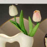 Vase en céramique simple Art abstrait pour la décoration de la maison Personnalité créative Décor de salon avec des vases en céramique et en porcelaine
