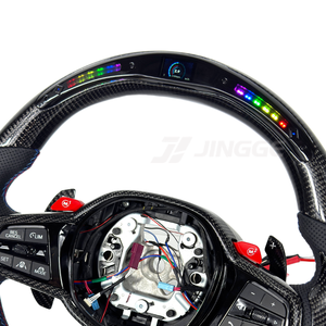 พวงมาลัยหนังแบบสปอร์ต LED คาร์บอนไฟเบอร์แบบกำหนดเองรุ่นอัปเกรดสำหรับ G01_G02_G05_G06_G11_G12_G15_G20_G22_G28_G29_G30_G80 M5 X3 X6 - Product Image 3