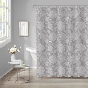 Skymoving-Juego de cortinas de ducha duraderas con flores personalizadas, cortina de ducha de baño de poliéster, impresión digital 3D, cortina de ducha