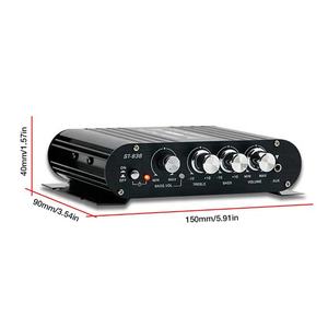 Amplificateur de puissance HiFi 2.1 canaux <span class=keywords><strong>pour</strong></span> <span class=keywords><strong>voiture</strong></span> de bus 80W * 2 stéréo basse son <span class=keywords><strong>Mini</strong></span> <span class=keywords><strong>lecteur</strong></span> multimédia maison <span class=keywords><strong>voiture</strong></span> Subwoofer amplificateur <span class=keywords><strong>voiture</strong></span> haut-parleur - Product Image 2