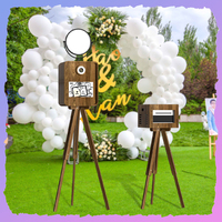 JIPAI Photomaton interactif tactile en bois pour centres commerciaux avec support d'impression