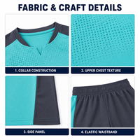 Ensemble de maillot et short de football personnalisés pour jeunes, col en V, uniforme de sublimation pour l'entraînement de football junior et les compétitions de club