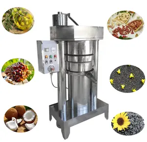 Factory direct supply hydraulic oil press to make coconut oil palm seeds castor olive copra oil press machine