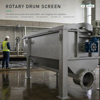 Filter Drum Putar Kapasitas Tinggi Otomatis untuk Penyaringan Air Limbah Berat