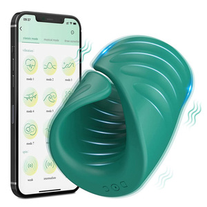Copa de Masturbación Masculina con Control por Aplicación Bluetooth, Vibrador de Silicona Suave Estilo Avión, Juguete Sexual de Bolsillo para Teléfono Móvil, 100% - Product Image 2