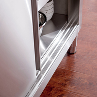 Armoire de cuisine en acier inoxydable, 4 casier, européen et américain, meilleure vente pour cantine
