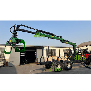 Matériel forestier homologué CE, <span class=keywords><strong>support</strong></span> ODM/OEM, chargeuse sur pneus <span class=keywords><strong>de</strong></span> 7,8 m, grappin à bois, remorque à bois <span class=keywords><strong>de</strong></span> 12 tonnes avec frein pneumatique et frein hydraulique - Product Image 5