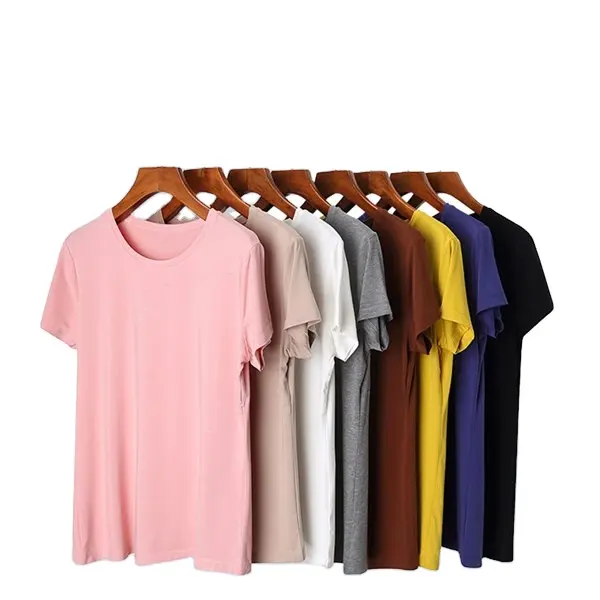 Women basic t shirts woman's cotton loose solid simple t-shirts 2021 new ladies summer t shirts