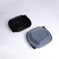 Restaurant tragbare Rechteck Kunststoff Einzel fach Lebensmittel Bento Pizza Verpackung umwelt freundliche Fast-Food-Box