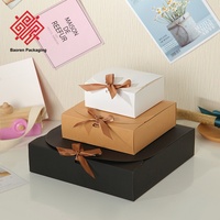 Baoren Full Custom izable Square Paper Geschenk box Kreative Bowknot Companion Light Ribbon Design für Pralinen verpackungen