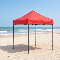 Tente pliante en acier 2x2m avec logo personnalisé, imperméable, avec parois latérales pour salon professionnel, foire, marché extérieur