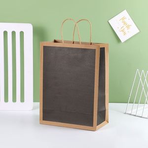Paper Bag with Handle Sealable Kraft Wholesale Big Paper Bag - Product Image 5