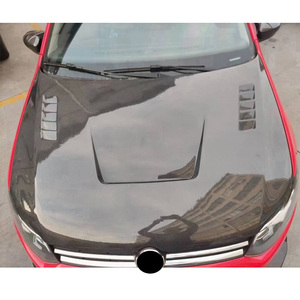 Cubierta de Motor Estilo C de Fibra de Carbono Real para Volkswagen VW <span class=keywords><strong>POLO</strong></span> 2011-2019, Venta Directa de Fábrica - Product Image 3