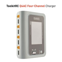 NOUVEAU ToolkitRC Q4AC 4x50W 5A AC 100W Chargeur-Déchargeur Intelligent 4 Ports DC XT60 en option pour Batterie Lipo 1-4S