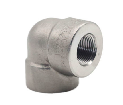 Stainless Steel 304 Forged 3000LB/6000LB/9000LB Threaded Elbow Pipe Fittings for High Pressure Applications