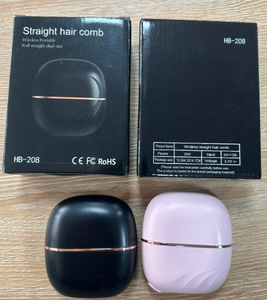 Hot Sell Mini Portable 2025 Fast <b>Heating</b> Cordless Hot Comb Straightener Hot Selling Electric Hair Straightener <b>Brush</b> - Product Image 5