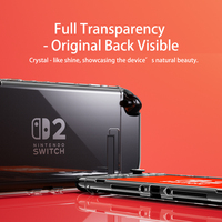 Coque de protection rigide transparente anti-rayures en PC personnalisée OEM pour console de jeu Nintendo Switch 2