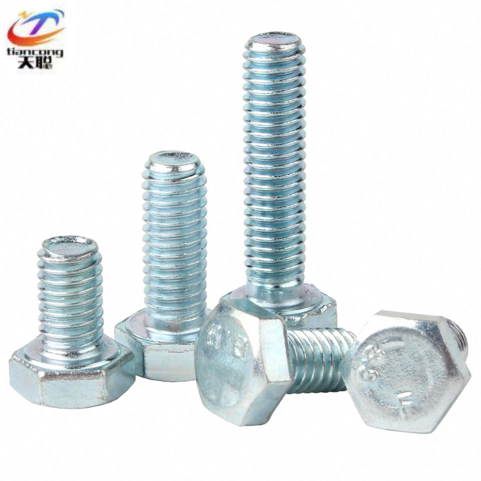 M10 Grade 4.8 8.8 10.9 12.9 Carbon Steel Zinc Galvanized Hex Bolt ...