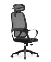 Chaise de bureau ergonomique pivotante moderne et robuste avec accoudoirs 6D, dossier haut, en maille, pour gaming, avec cadre en aluminium
