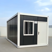 Maison conteneur en acier à faible coût, installation rapide, en kit, étanche à l'humidité pour entrepôt extérieur