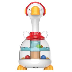 아기 프레스 장난감 백조 스핀 점프 공 스윙 음악 아기 교육 Toy1-2 세 - Product Image 4