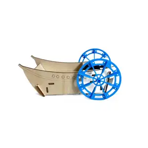 สร้าง3D ของคุณเองสำหรับเด็กเรือไม้ของเล่นเรือไม้พันไมล์