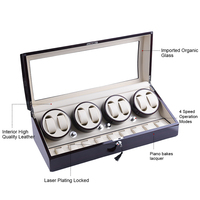 Remontoirs de montre automatiques 8 + 9 en bois de haute qualité avec compartiments pour 17 montres boîte de montres de remontoir de haute qualité