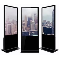 Écran tactile LCD sur pied pour affichage numérique 32-86 pouces, résolution 2K/4K, avec SDK pour la signalisation, l'éducation et les centres commerciaux