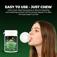 WELLBODY – Chewing-gum vitaminé à la menthe, saveur personnalisée, marque privée, 60 pièces pour usage quotidien après la consommation d'alcool, complément alimentaire OEM