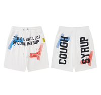 Shorts décontractés d'été pour hommes Alocs 100 % coton de haute qualité, style urbain, avec imprimé « Men's Cough Syrup », collection 2026, vente chaude
