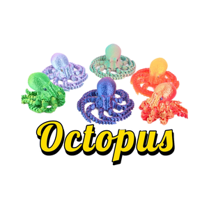 Service de moulage et de traitement de jouets 3D personnalisés de haute qualité imprimés en 3D, jouets 3D pour enfants, poulpes bébés imprimés en 3D - Product Image 4