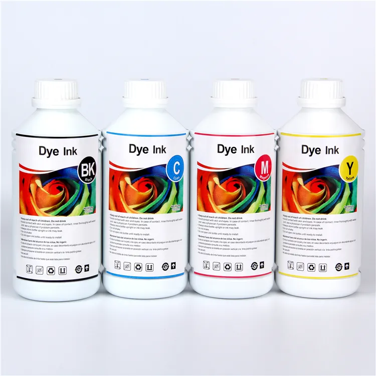 Günstige Bulk Refill Dye Inkjet Tinte für Epson HP Canon Inkjet Desktop Drucker 100ml 250ml 500ml 1L