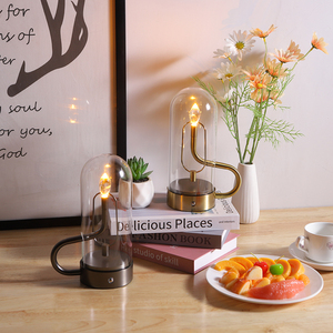 Thiết kế hiện đại kim loại bảng đèn với giọt nước hiệu ứng 5V DC Battery Powered nhôm pha lê đèn lồng cho ngọn nến đốt - Product Image 3